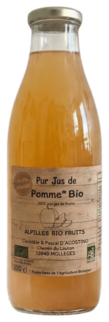 Bouteille de pur jus de pomme BIO