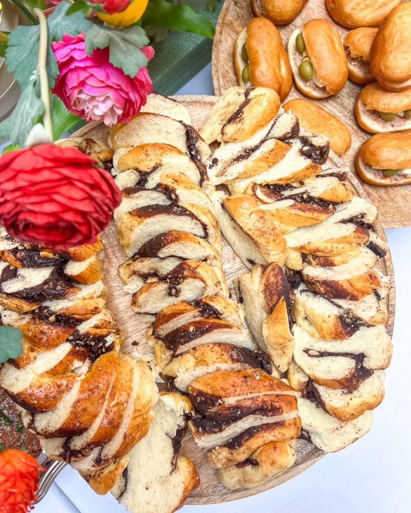 Babka chocolat noisettes maison, buffet Le Cocktail Dînatoire Entre L à Aix-en-Provence