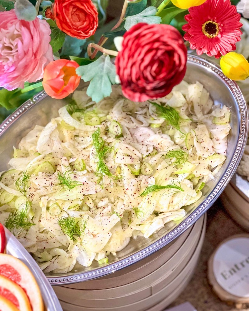 Salade de fenouil croquant maison, buffet Le Cocktail Dînatoire Entre L à Aix-en-Provence