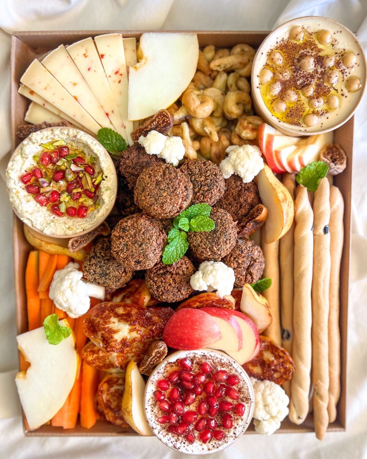 Plateau Grand L'Épicurien fait maison, vu de dessus
